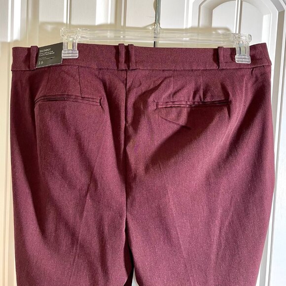 Lane Bryant Madison Slim Ankle Pants in Mulberry Wine (16) New With Tags - Picture 10 of 10